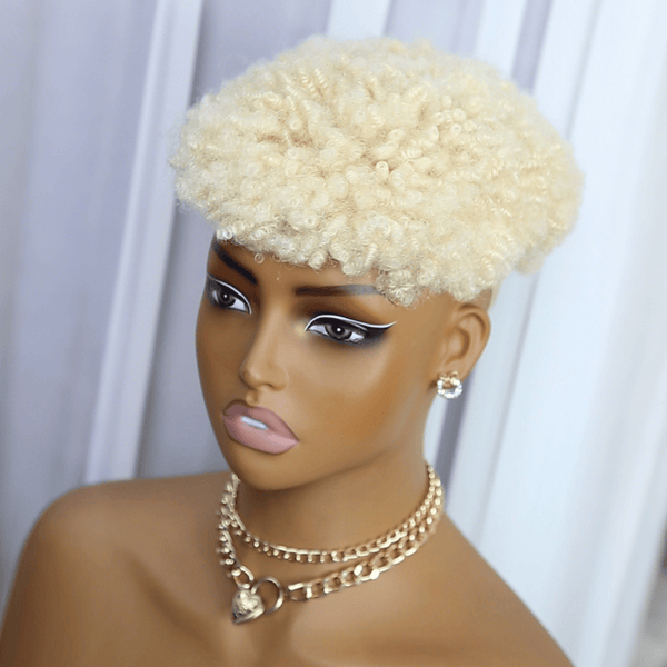 BeQueenWig TOPPER & MOHAWK Bequeen Machine Made 613 Curly Topper