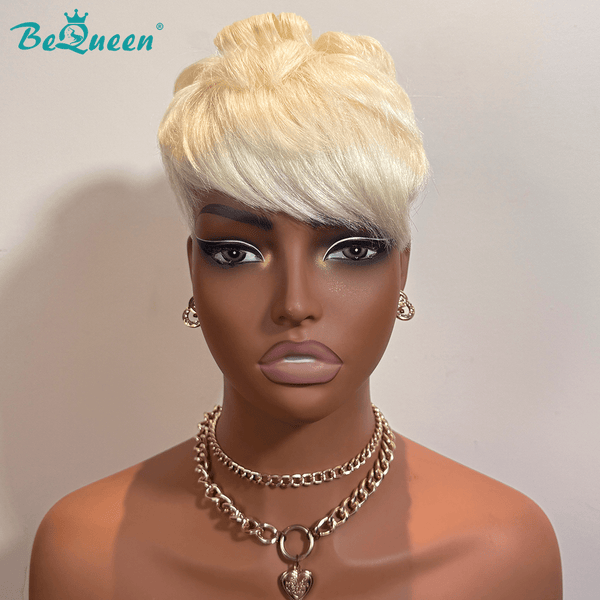 BeQueenWig TOPPER & MOHAWK Bequeen Machine Made 613 Short Cut Topper