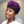 BeQueenWig TOPPER & MOHAWK Bequeen Machine Made Purple Elastic Curly Topper