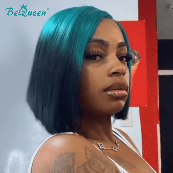 BeQueenWig Bequeen Ocean Smoke Style BoB Lace Wig