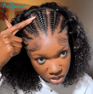 BeQueenWig Sexy Braid Lace Wig Bequeen Sexy Braid 100% Human Hair Bob Wig