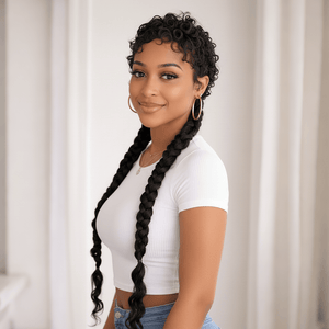 BeQueenWig Sexy Braid Lace Wig Bequeen Sexy Braid Full Lace PonyTail Wig-3