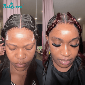 BeQueenWig Sexy Braid Lace Wig Bequeen Simple 2 Braid On 2 Sides（Not A Wig）