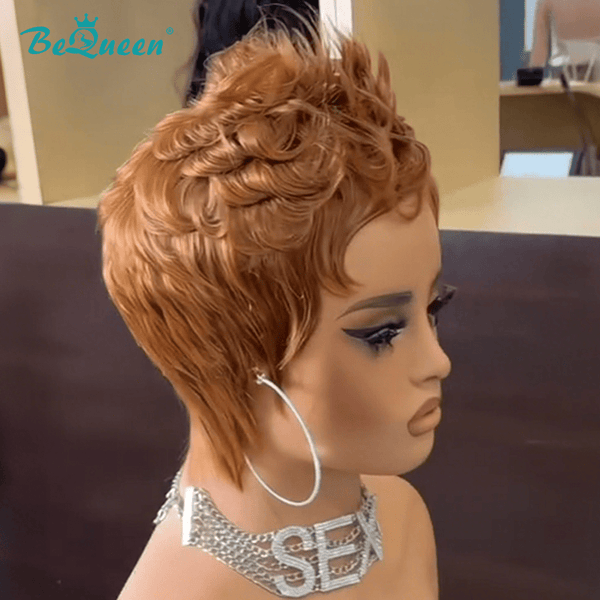 BeQueenWig PIXIE WIGS Bequeen Special Gold Short Cut Pixie Wig