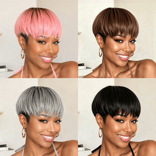 BeQueenWig TOPPER & MOHAWK Bequeen Straight Style Machine Made Topper Unit (4 Colors)