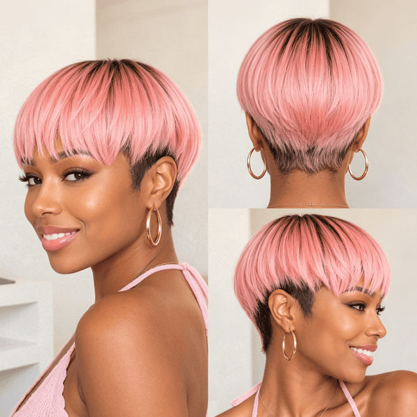 BeQueenWig TOPPER & MOHAWK Bequeen Straight Style Machine Made Topper Unit (4 Colors)