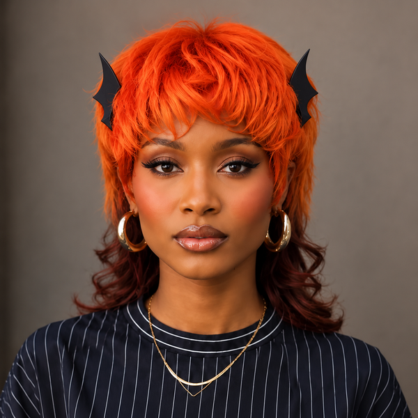 Bequeen Sun-kissed Mixed Color Tones Mullet Glueless 100% Human Hair