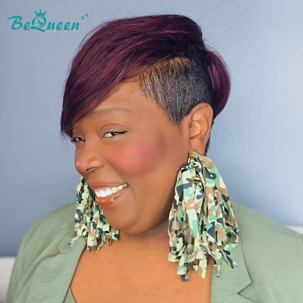 Bequeen 99J Side Part Machine Made Topper