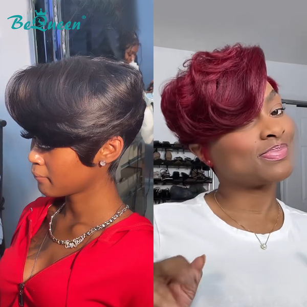 Bequeen Red Side Part Frontal Lace Wig（2 Colors）