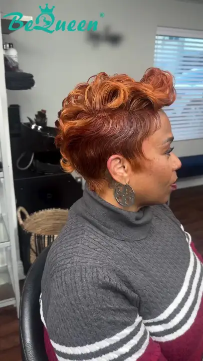 Bequeen Fantasy 1B & Silver Short Wave Pixie Wig