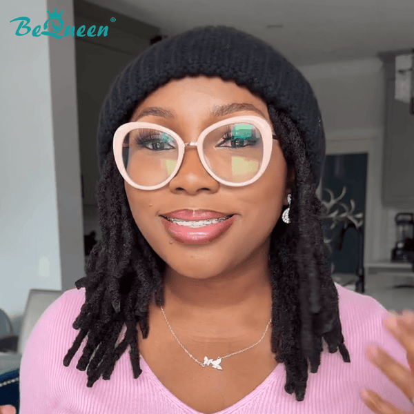 overseas Workout Wig Bequeen 100% Human Hair Braid with Hat Workout Wig