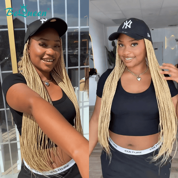 overseas Workout Wig Bequeen 100% Human Hair Hat Curly Workout Wig