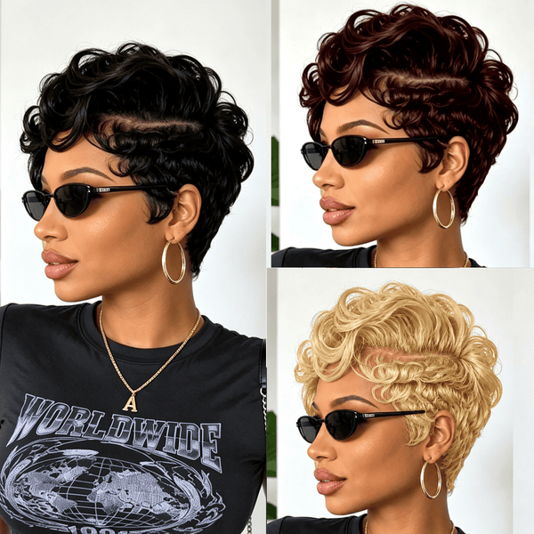 overseas PIXIE WIGS Bequeen 13X4 Lace Side Part Wave Style Frontal Lace Wig-1