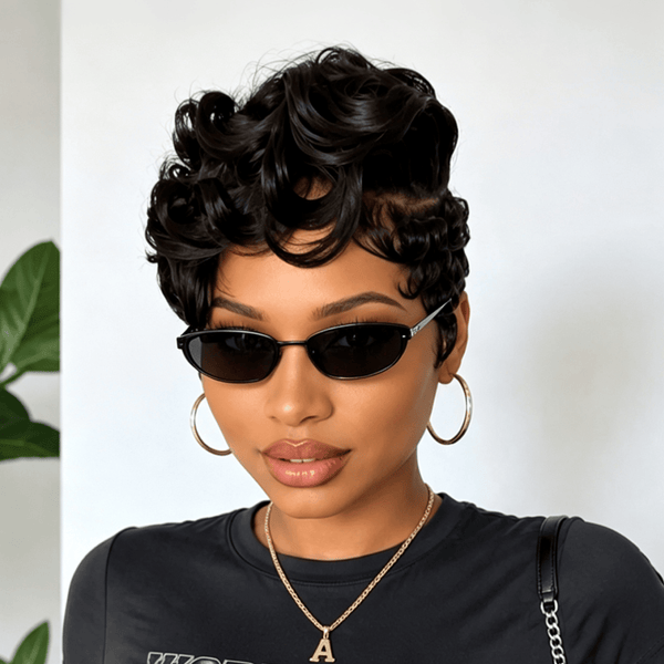 overseas PIXIE WIGS Bequeen 13X4 Lace Side Part Wave Style Frontal Lace Wig-1
