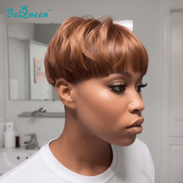 overseas TOPPER & MOHAWK Bequeen 1B/Brown Cute Mushroom Styled Easy-wear Topper