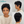 overseas PIXIE WIGS Bequeen 1B Pixie Wool Roll  Machine Made Wig