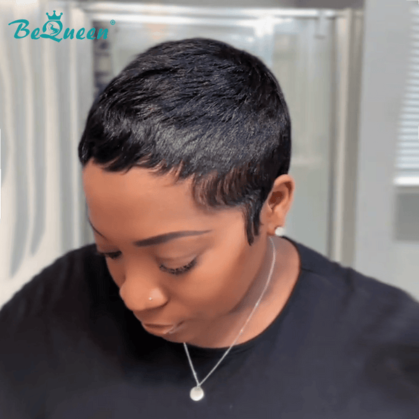 overseas PIXIE WIGS Bequeen 1B Special Made Pixie Cut Wig-1