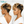 overseas PIXIE WIGS Bequeen 5X5 Lace Mixed Golden Natural Wave Pixie Cut Wig