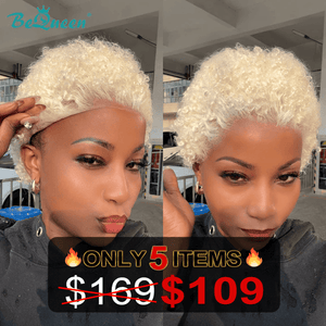 overseas PIXIE WIGS BeQueen #60 Glueless Lace Pixie Wig (Limited Time Sales)
