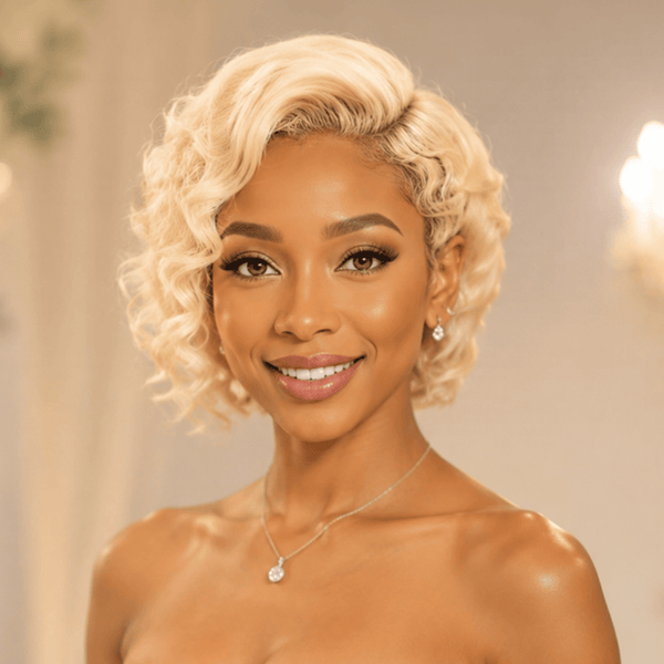 overseas BOB WIGS BeQueen #613 Side Part Wave Frontal Lace Wig