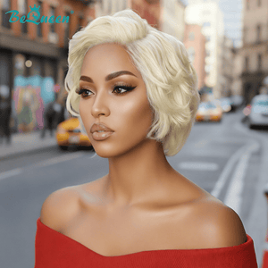 overseas PIXIE WIGS Bequeen 613 Vintage Frontal Lace Short Cut Pixie Wig