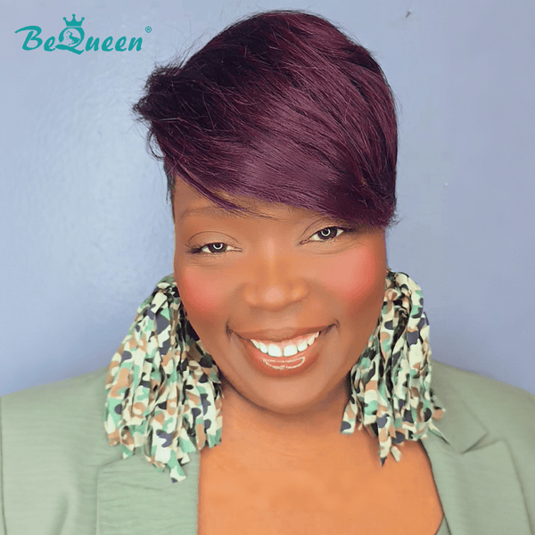 overseas TOPPER & MOHAWK Bequeen 99J Side Part Machine Made Topper