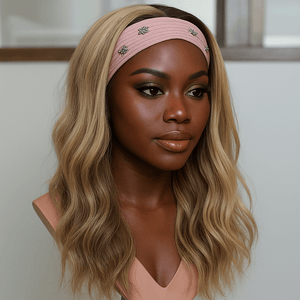 overseas Workout Wig Bequeen Blonde With Dark Root Workout Wig