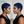 overseas PIXIE WIGS Bequeen Blue Curly Special Style Pixie Cut Wig