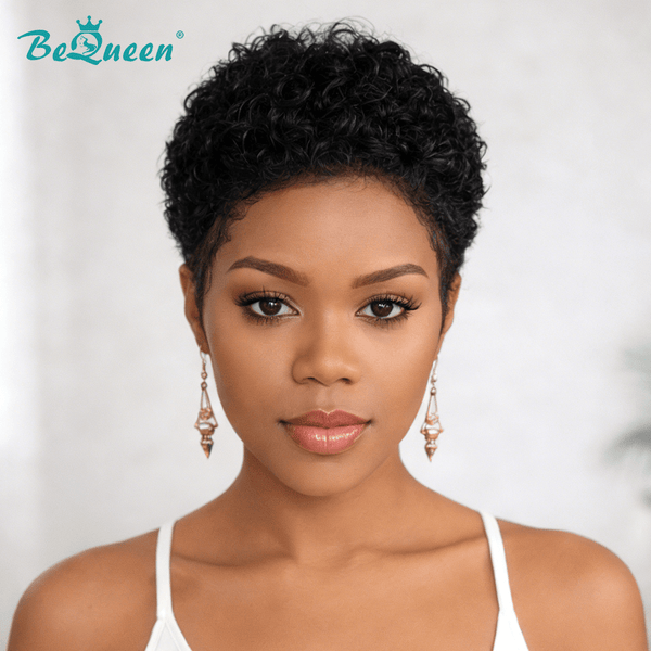 overseas PIXIE WIGS Bequeen Curly Low Cut Special Style Wig