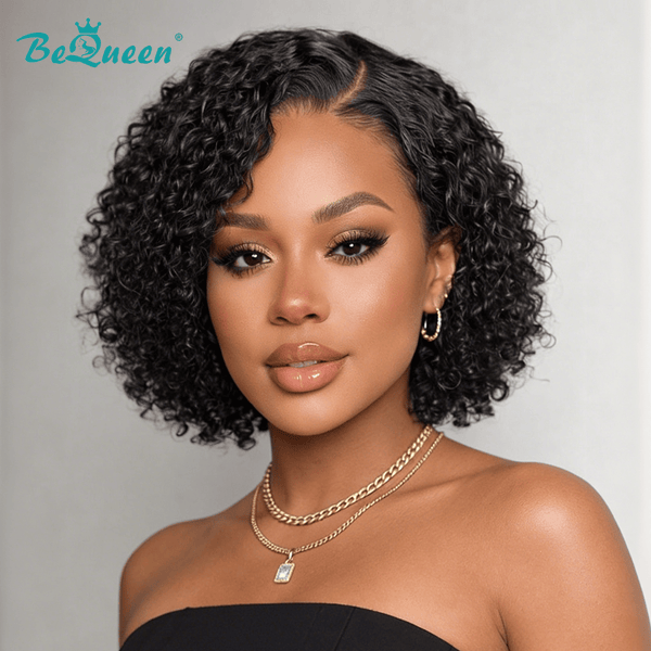 overseas PIXIE WIGS Bequeen Curly Side Part Lace Pixie Wig