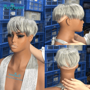 overseas TOPPER & MOHAWK Bequeen Fashion Straight Grey Topper