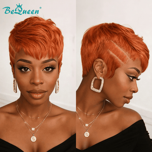 overseas PIXIE WIGS Bequeen Fiery Edge Pixie Lace Wig