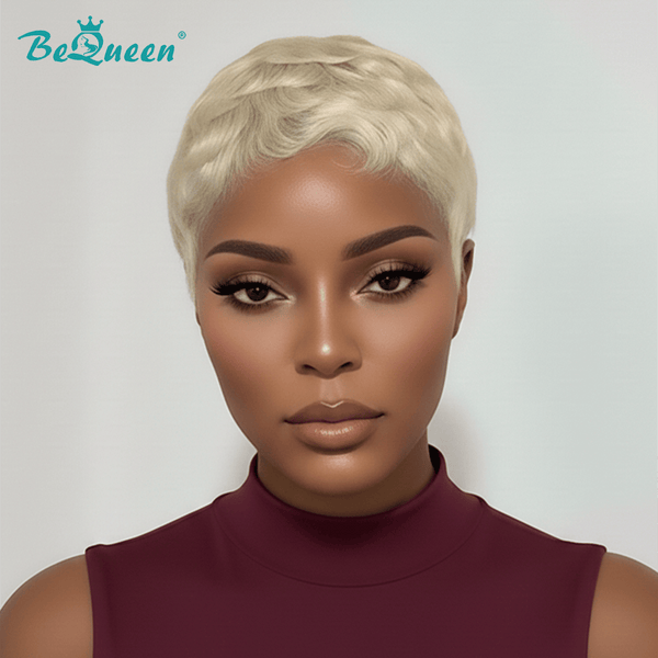 overseas PIXIE WIGS Bequeen Finger Wave Machine Made Wig-1