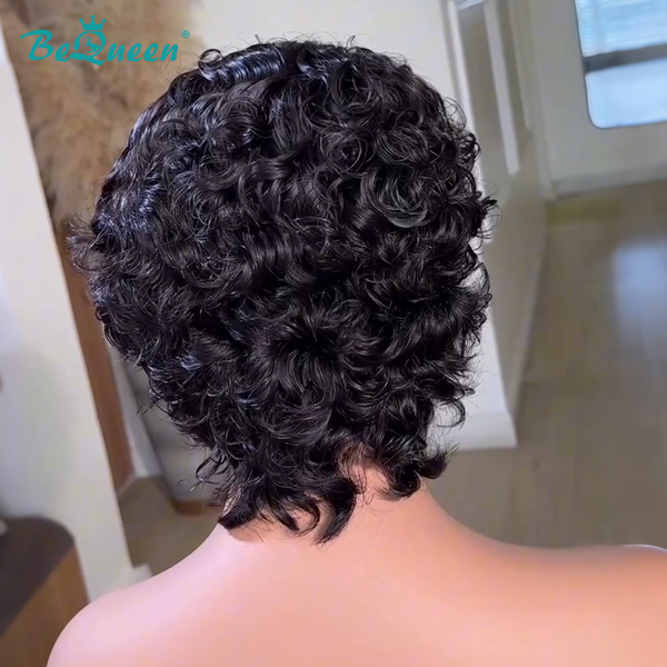 overseas PIXIE WIGS Bequeen French Curly Styled Short Cut Pixie Wig