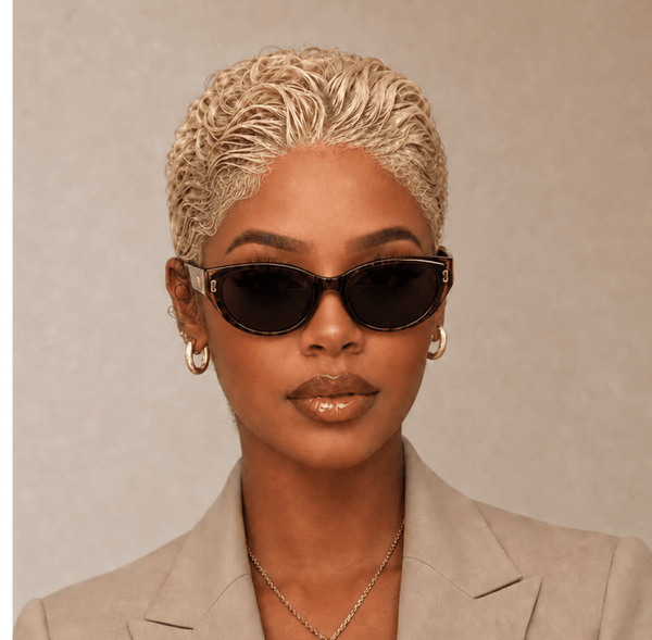 overseas PIXIE WIGS Bequeen Frontal Lace Slicked-back Style Pixie Short Cut Wig