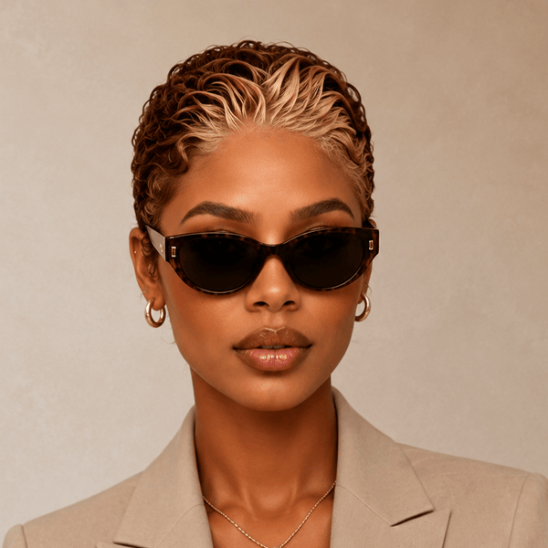 overseas PIXIE WIGS Bequeen Frontal Lace Two Colors Slicked-back Style Pixie Short Cut Wig