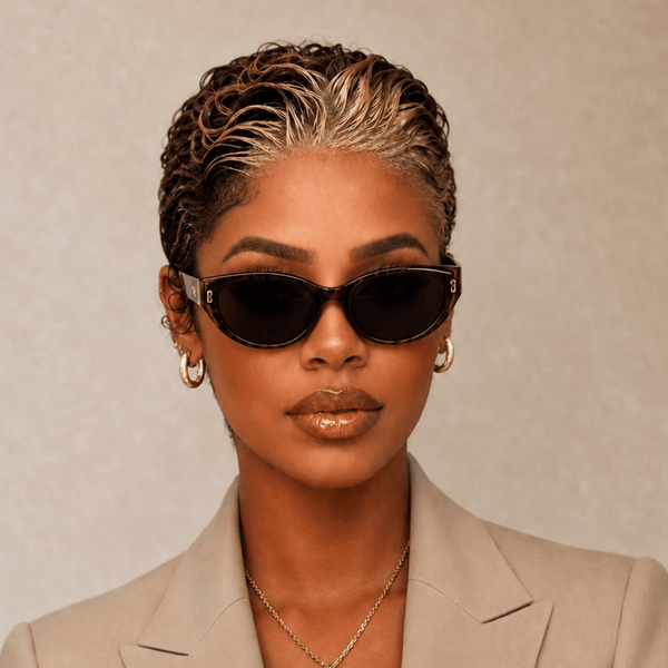 overseas PIXIE WIGS Bequeen Frontal Lace Two Colors Slicked-back Style Pixie Short Cut Wig