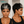 overseas PIXIE WIGS Bequeen Highlight Silver Short Cut Pixie Wig