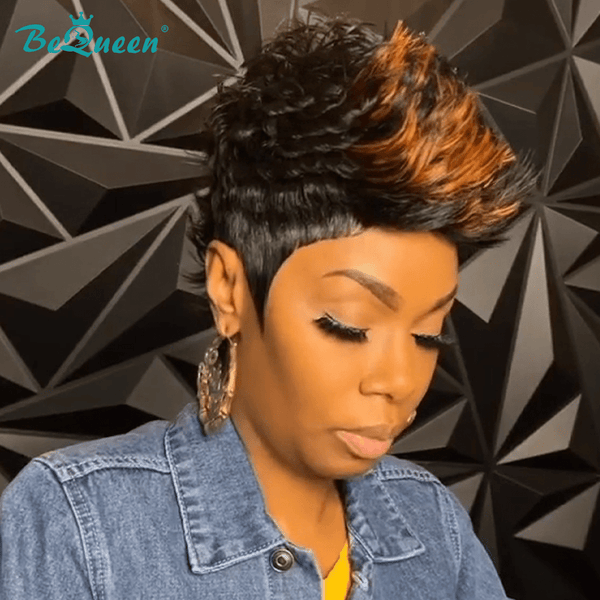 overseas PIXIE WIGS Bequeen Highlight Sunset Machine Made Wig