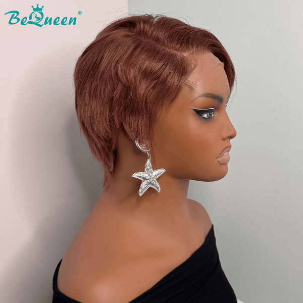 overseas PIXIE WIGS Bequeen Honey Blonde Balayage Pixie Wig