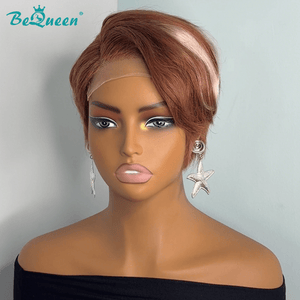 overseas PIXIE WIGS Bequeen Honey Blonde Balayage Pixie Wig