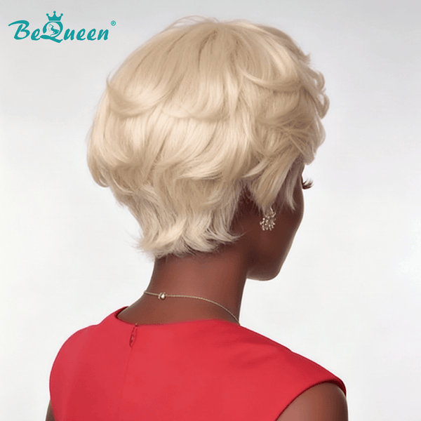 overseas PIXIE WIGS Bequeen Ice Cream Style Side Part Short Cut Wig