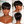 overseas PIXIE WIGS Bequeen Kristen Machine Made Short Cut Wig