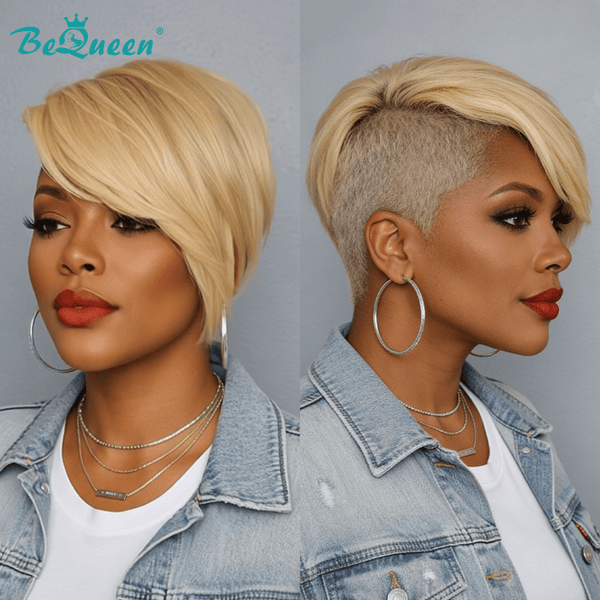 overseas TOPPER & MOHAWK Bequeen Machine Made Blonde Topper