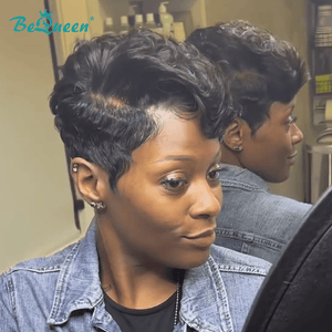 overseas PIXIE WIGS Bequeen Machine Made Fashion Short Cut Pixie Wig-1