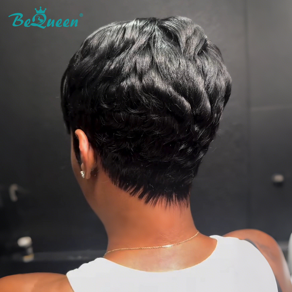 overseas PIXIE WIGS Bequeen Machine Made Fashion Short Wig