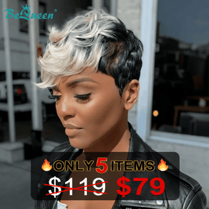 overseas PIXIE WIGS Bequeen Natural Wave Pixie Cut Wig (Limited Time Sales)