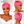 overseas PIXIE WIGS Bequeen Pink Short Cut Pixie Wig