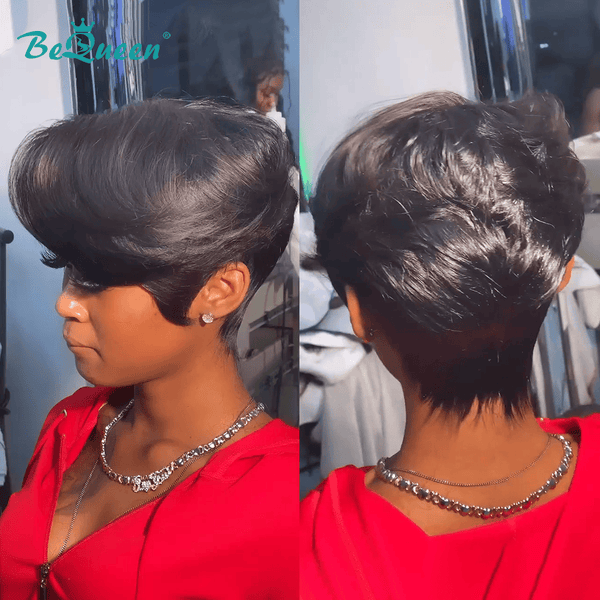 overseas PIXIE WIGS Bequeen Red Side Part Frontal Lace Wig（2 Colors）