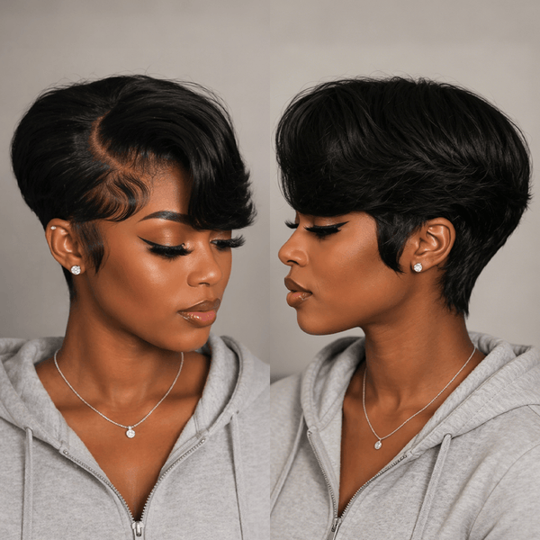 overseas PIXIE WIGS Bequeen Red Side Part Frontal Lace Wig(2 Colors)
